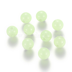 Leuchtende Acryl Runde Perlen&nbsp;LACR-R002-4mm-01