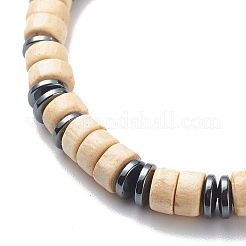 3pcs 3 bracelets empilables de style morse&nbsp;BJEW-JB08838-02