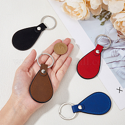 8 Stück Schlüsselanhänger mit Anhänger aus PU-Leder in 4 Farben&nbsp;FIND-FH0007-87