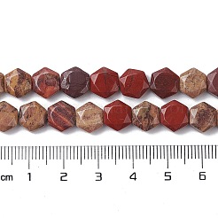 Natürliche rote Regenbogenjaspis-Perlenstränge&nbsp;G-K359-C09-01