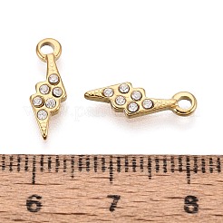 Colgantes de circonita cúbica micropavé de acero inoxidable 304&nbsp;STAS-N115-51G