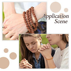 100 Stück Rudraksha-Mala-Perlen&nbsp;FIND-DC0008-44B