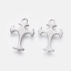 Dijes de cruz diminutos de acero inoxidable 201 resistentes al deslustre&nbsp;STAS-L233-082P