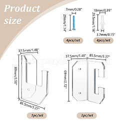 Espositori per spade montati a parete in acrilico&nbsp;ODIS-WH0043-81B