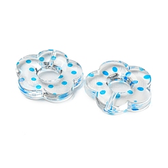 Transparent bedruckten Acryl-Perlen&nbsp;OACR-H124-05B-04