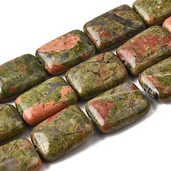 Natur Unakit Perlen Stränge&nbsp;G-S386-A02
