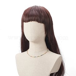 Natürliche Perlen- und Glasperlenkette für Frauen&nbsp;X-NJEW-JN04241