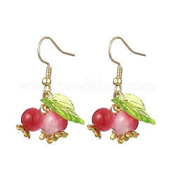 Boucles d'oreilles en verre rond&nbsp;EJEW-JE06760