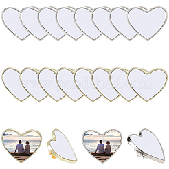 10 jeu d'épingles à broche vierges pour sublimation&nbsp;FIND-SP0004-08C