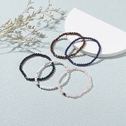 Natur gemischte Edelstein Perlen Armbänder&nbsp;BJEW-JB06473