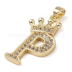 Porte micro ouvrent pendentifs zircone cubique en laiton de placage&nbsp;KK-D535-01P-RS
