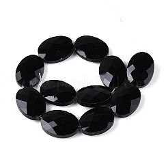 Fili di perline di onice nero naturale (tinti e riscaldati).&nbsp;G-S354-13x18-A01