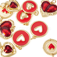10 pendentif en laiton émaillé&nbsp;KK-TA0008-88