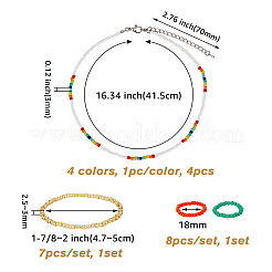Set di gioielli colorati&nbsp;SJEW-FI0001-08