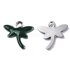 201 Emaille-Anhänger aus Edelstahl&nbsp;STAS-N088-19D