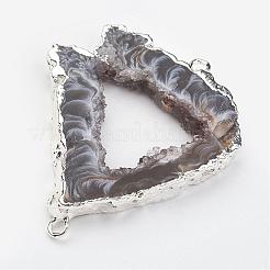 Natürliche Geode Achat verbindet Steckverbinder&nbsp;G-G950-05P