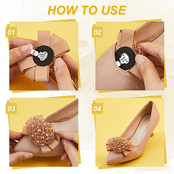 2 Stück Schuhschnallen-Clips aus Eisen&nbsp;HJEW-HY00189