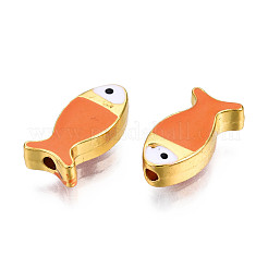 Perline di smalto in lega di placcatura a cremagliera&nbsp;PALLOY-N157-046B