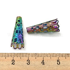 Placcatura ionica (ip) perlina conica in acciaio inossidabile 304 cava&nbsp;STAS-L273-02RC