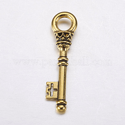 Pendente in lega stile tibetano&nbsp;TIBEP-EA10909YKG-AG-LF