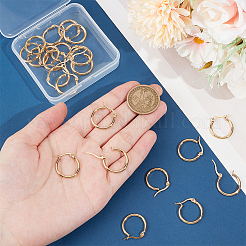 12 paire de boucles d'oreilles créoles en acier inoxydable 201 pour femmes&nbsp;EJEW-UN0002-43