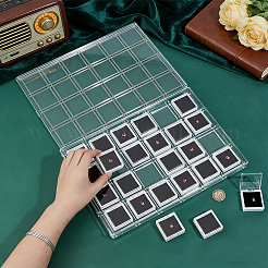 Cajas organizadoras de paquetes de diamantes sueltos de acrílico transparente de 24 cuadrícula&nbsp;CON-WH0085-207B
