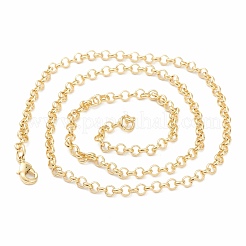 Collar de cadena de latón rolo&nbsp;MAK-F036-01G