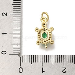 Cremagliera placcatura micro ottone spianare pendenti zirconi&nbsp;X-KK-K373-14G