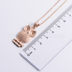 Collares colgantes de búho lindo de acero inoxidable&nbsp;PB2327