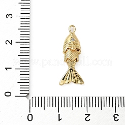 Pendentifs avec zircon cubiques à micro-pavés en laiton&nbsp;KK-I371-40G-01A