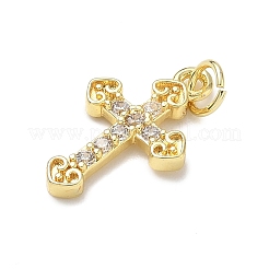 Ottone micro spianare pendenti zirconi&nbsp;KK-I379-13G-05