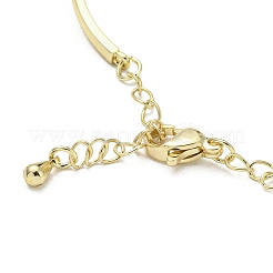 Infinity-Herz-Armreif aus Messing mit klarem Zirkonia und Sicherheitsketten&nbsp;LS-BJEW-L683-02G
