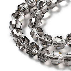 Fili di perle di vetro rondelle placcate&nbsp;EGLA-A036-09A-PL02