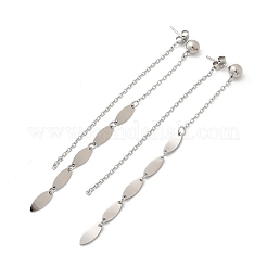 Boucles d'oreilles à pampilles en acier inoxydable 304 pour femmes&nbsp;EJEW-A119-18P