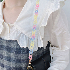 2 pièce 2 sangles de sac à chaîne en acrylique transparente de style gelée&nbsp;DIY-WR0002-48