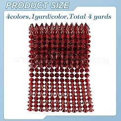 4 Yards 4 Farben Kunststoffnieten&nbsp;DIY-WR0004-34