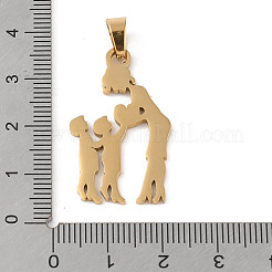 Colgantes de acero inoxidable 304 con baño de iones (IP) para el Día de la Madre&nbsp;STAS-U002-09G