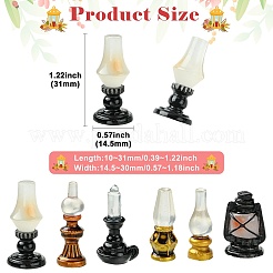 30 lámpara de aceite de resina de 6 colores para decoración de interiores.&nbsp;AJEW-CJ0001-86