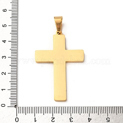 Pendentifs en acier inoxydable 304 avec croix de Jésus&nbsp;STAS-F323-09G