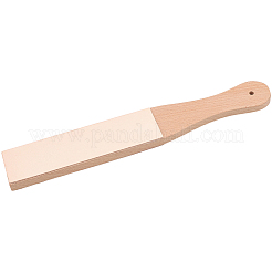 Schleifbrett aus Buchenholz und Leder&nbsp;AJEW-WH20006-374
