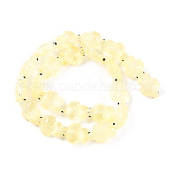 Fili di perle di vetro smaltato trasparente&nbsp;GLAA-B021-06C