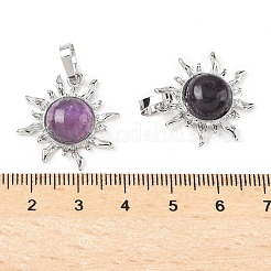 Natürlichen Amethyst Edelsteinanhänger&nbsp;G-F786-08P-27