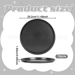 Molde para pizza redondo y plano de acero al carbono&nbsp;BAKE-WH0002-003B