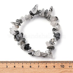 Natürliche Armbänder aus turmaliniertem Quarz / schwarzem Rutilquarz&nbsp;X-BJEW-JB03681-01