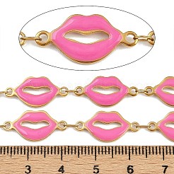 Chaînes à maillons à lèvres en émail en acier inoxydable 304&nbsp;CHS-K023-03G-04