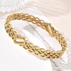 Bracciali rigidi cavi in acciaio inossidabile 304 con cerniera&nbsp;SA-CBAB92B-07G
