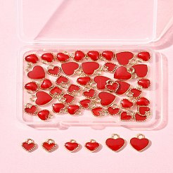 48pcs 3 Arten Legierungs-Emaille-Charms&nbsp;ENAM-FS0002-42