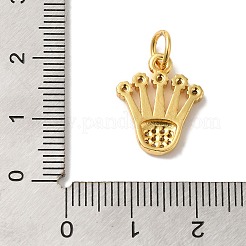 Pendentifs avec zircon cubiques à micro-pavés en laiton&nbsp;KK-C072-39G