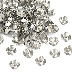 5 fer -petal bouchons fleurs de perles&nbsp;IFIN-M008-02P