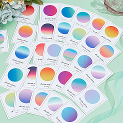 Timbre de sceau de cire en papier multicolore&nbsp;AJEW-WH0415-36B-01